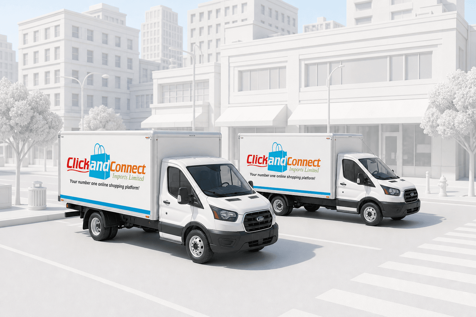 Click & Connect vans ready for collection